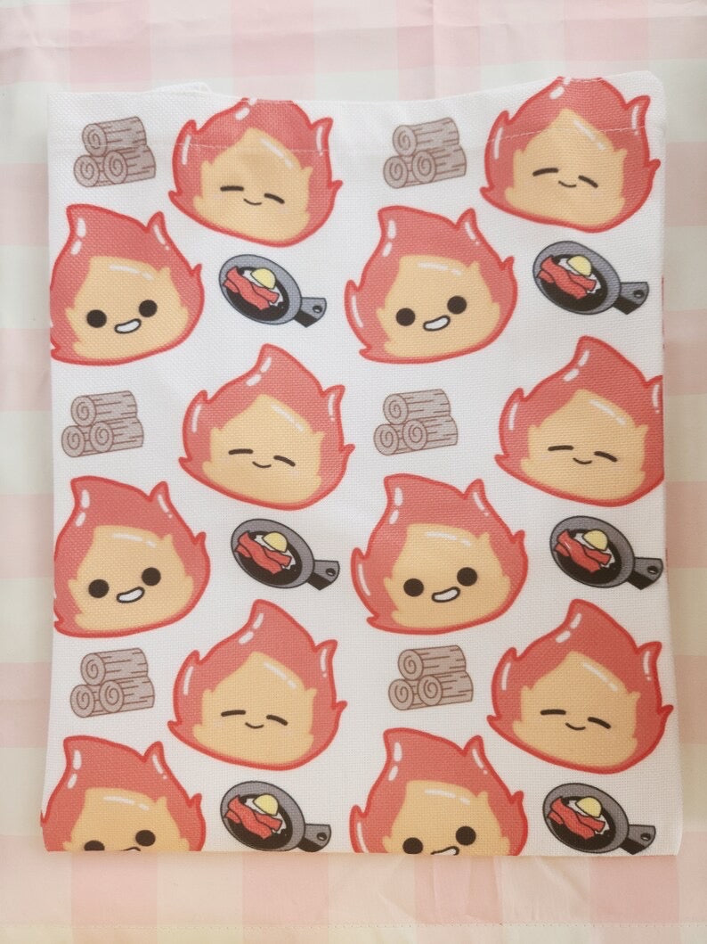 Calcifer Fire Demon Tote Bag