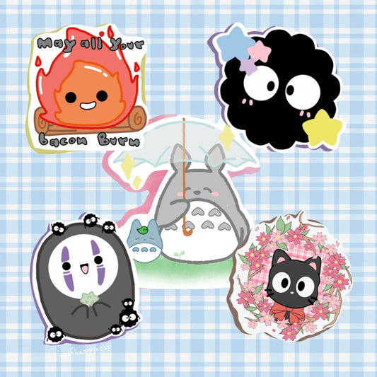 Studio Ghibli Character Stickers - SET ONE