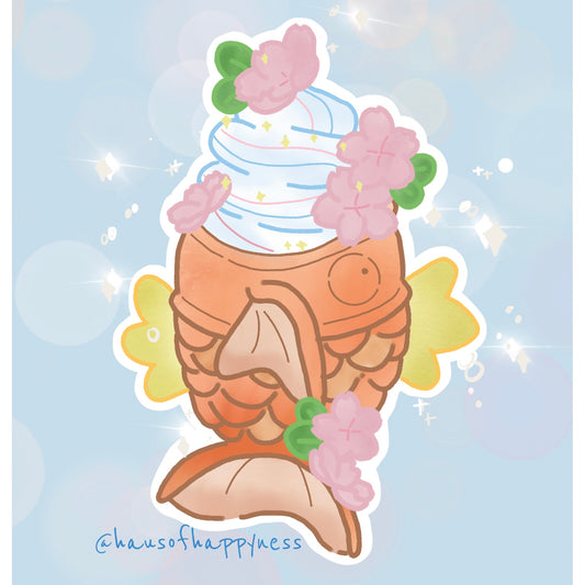 A Magical Taiyaki Karp Sticker