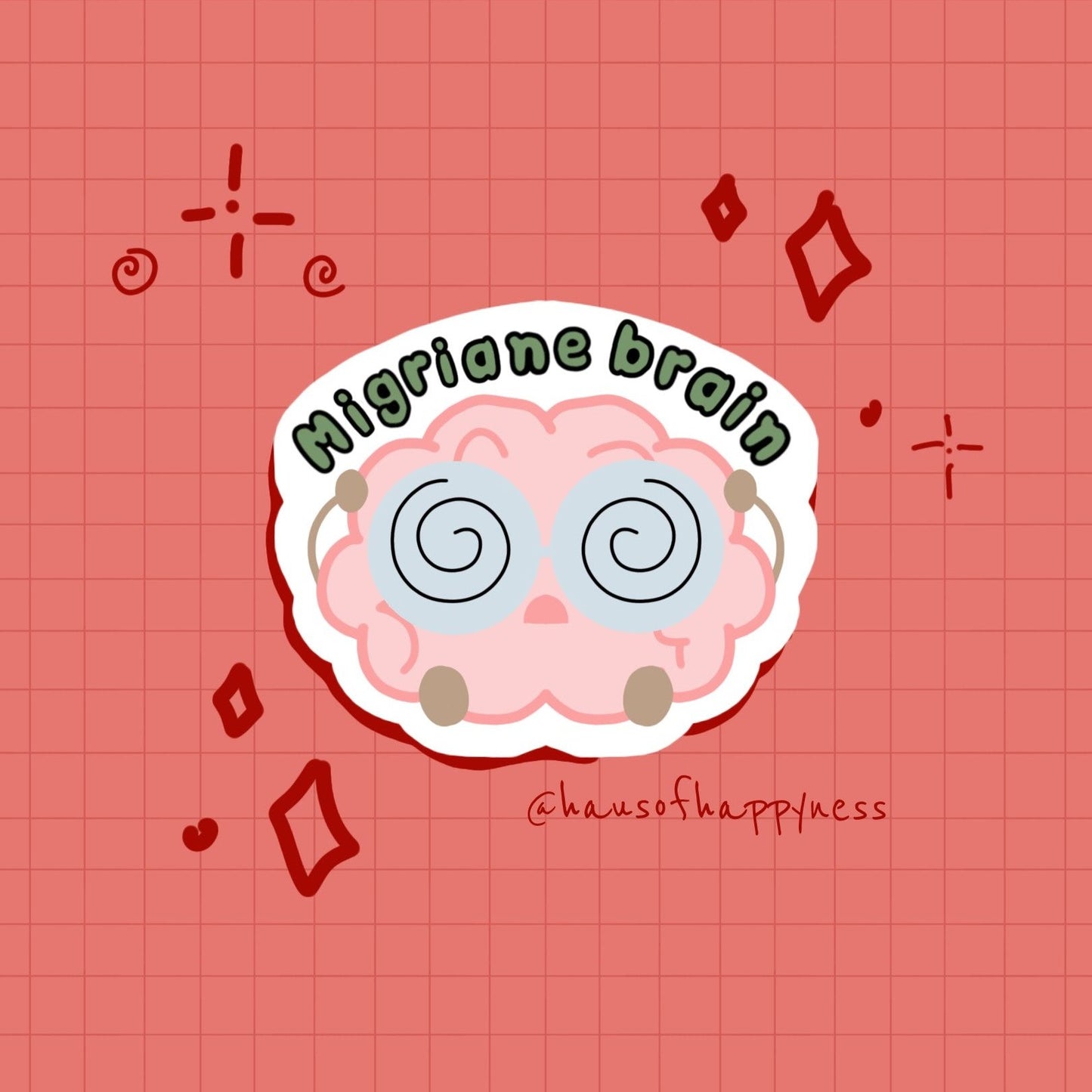 Migraine Brain Sticker