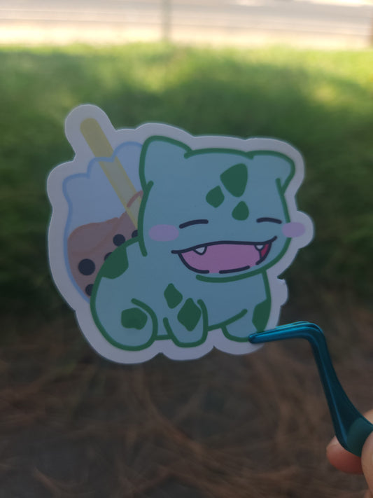 Boba-Saur Sticker